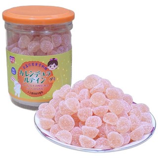 廣融 優力壯魚肝油鈣金盞花葉黃素益生菌軟糖 小朋友兒童魚肝油 糖果 水果軟糖 寶寶軟糖, 1個, 罐裝-金盞花葉黃素 / 1893, 30顆