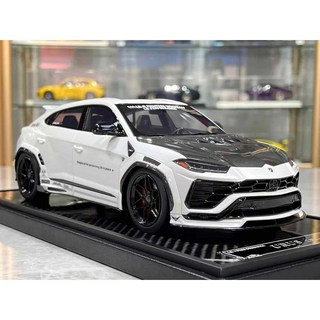 八田元氣小棧 Lamborghini Urus LB Liberty Walk Fighter Grey 1/18 授權模型車，精緻收藏，完美比例，展現獨特品味, 1個