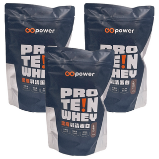 GOPower 果果能量 濃縮乳清蛋白飲 500g, 3包