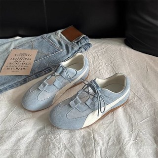 女士休閒鞋 增高老爹鞋 夏季透氣網面小白鞋 新款百搭德訓厚底運動闆鞋