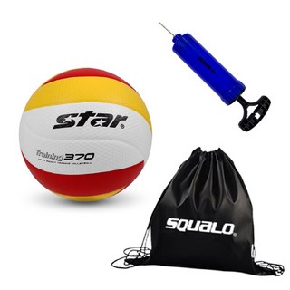 스타스포츠 스타 배구공 트레이닝 370 (5호), 5호 + SQUALO 공가방 & 펌프, 상세페이지 참조, 1개