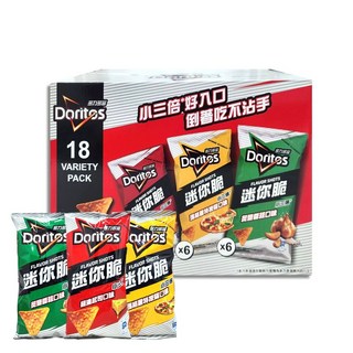 【Doritos 多力多滋】迷你脆玉米片綜合分享箱 54公克X18包, 1箱, 972g