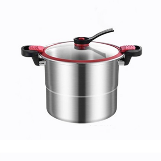 CookBuddy 304 스텐 저압냄비 압력밥솥 3-4인용 압력솥, 1개, 은, 7.5L