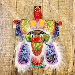 精緻布袋戲掌中戲偶：媽祖、千里眼、濟公等經典角色，台灣懷舊童玩紀念品，交換禮物首選, 1個, 千里眼