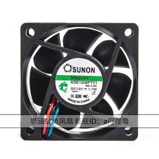 KDE1206PTV1 sunon 6025 12V 1.7W 6CM 60mm 60x60x25mm CPU 서버 인버터 컴퓨터 냉각기 자동 팬, 한개옵션0