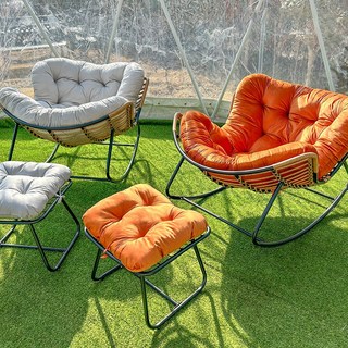 체어센스 스윙체어 의자 발받침 세트, 스윙체어 오렌지(발받침 포함)