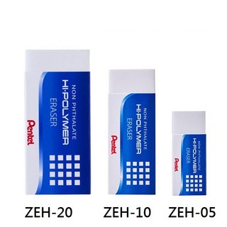 飛龍 Pentel 標準型橡皮擦 (ZEH-05 小) (ZEH-10 中) (ZEH-20 大), 1個, ZEH-10 中