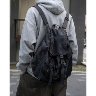 【CDHD】工裝後背包 防潑水日系尼龍雙肩後背包 束口大容量書包尼龍背包旅行包AC006