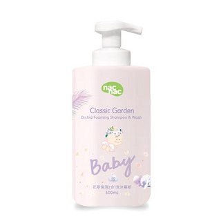 nac nac 花萃保濕2合1洗沐慕斯500ml, 1個, 500ml