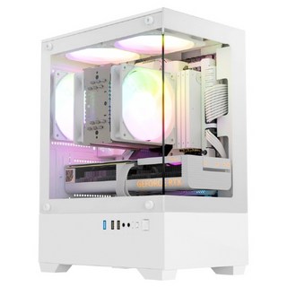 컴이지 킹덤 비바리움 나노 미니타워 케이스 화이트, 선택하세요, 1개