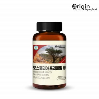 오리진슈퍼푸드 보스웰리아 프리미엄 정 1 000mgx60정 1통, 60정, 6개