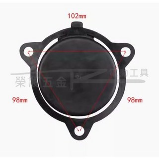 榮展五金 3吋抽水機墊片 擋水閥 拍門 汽油積水泵拍門 橡膠墊片 三角橡膠墊片 進水閥 逆止閥 高揚程進水口墊片, 1個