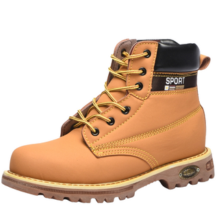 運動安全鞋 防刺穿工作鞋, 黃色高幫, 1套