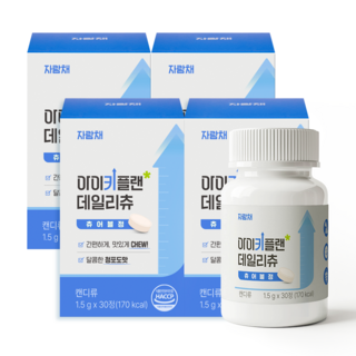 [자람채] 아이키플랜 데일리츄 유산균발효굴 추출물 FGO, 4박스, 30정