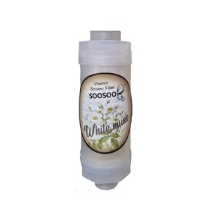 [1+1+1] 수수(soosoo) 비타민 샤워필터 160g 4종 염소제거 아이샤워기 녹물, 화이트머스크(1+1+1), 3개