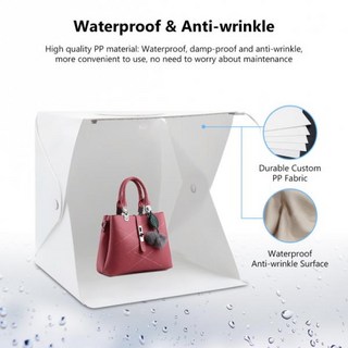 휴대용 포토박스 접이식 라이트 사진 스튜디오 키트 LED 상단 오프닝 제품 카메라 촬영, 01 1 lights 2 colors, 1개