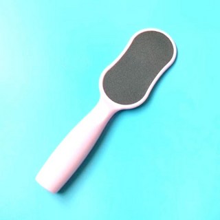 鹿拉拉 LU-LALA 雙面去腳皮磨砂板，去除死皮 粗細磨砂板，台灣現貨, 淺粉, 1個