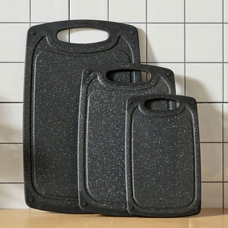 파르셀 슈와츠 향균 블랙 마블 도마 3종세트 무착색 칼집에 강한, 1세트