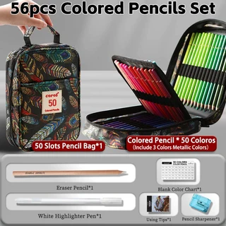 76pcs 검은 나비 컬러 연필 세트 성인 색칠을위한 케이스 그리기 금속, 01 76pcs