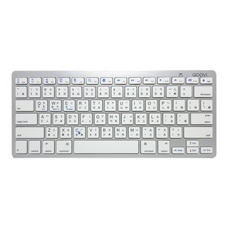 【JPB】超薄靜音藍芽鍵盤 剪刀腳及人體工學設計 超薄靜音 藍芽5.0 台灣公司貨, 白色