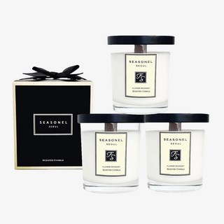 시즈넬 프리미엄 골든왁스 소이캔들, 모링가, 220g, 3개