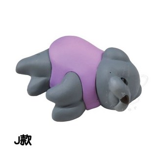 M.M小舖 Standstones 轉蛋 扭蛋 動物愛好系列 散步貴賓犬公仔 貴賓犬 散步 全10款, 1個, J款/灰色犬側躺2F372