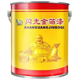 JINXIN閃光水性金箔漆，水性環保配方，色彩飽和附著力強，適用於多種材質表面, 水性燙金, 2個, 300ml