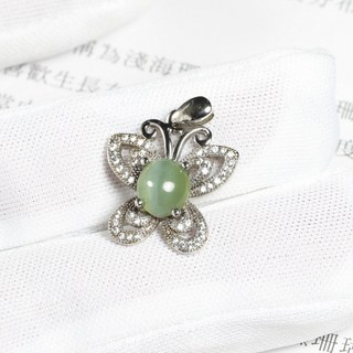 台灣花蓮貓眼玉石項鍊 淡綠貓眼Gma 118 母親節.女友禮物 謝謝妳給我生命中最美好的愛