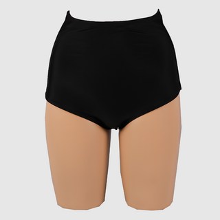 [비치팜]나나 하이웨스트 비키니 하의 수영복 팬티, 블랙