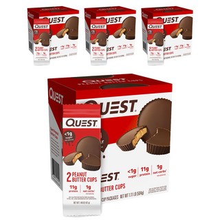 QUEST NUTRITION 花生醬杯, 4個, 504g