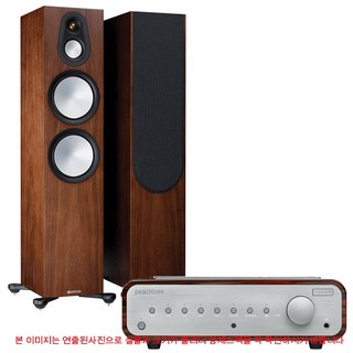 피치트리오디오 NOVA300 노바300+모니터오디오 7G Silver500 실버500 하이파이패키지, 스피커-월넛칼라