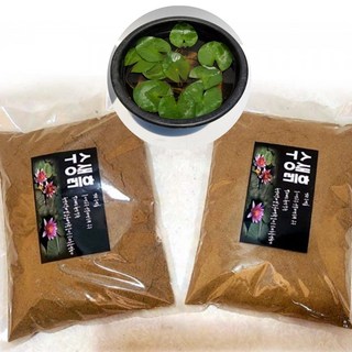 수생흙 수생상토 약2L 수련분갈이 연꽃기르기 WS2707001, 수생흙(약2L) 2봉, 1개