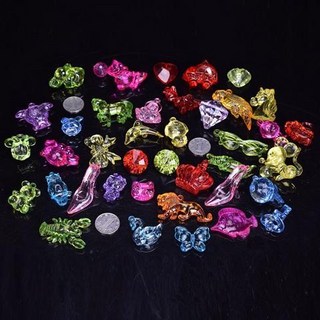 玩具寶石七彩兒童公主水晶大鑽石閃亮串珠大號磚石仿水晶大寶石