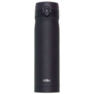 Klina 彈蓋式保溫瓶，500ml，黑色，冷熱皆宜, 1個