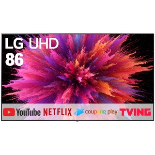 LG전자 86인치 최신형 울트라HD 4K UHD 스마트 LED TV 미러링 OTT 사용가능 86UR8000, 고객직접설치, 스탠드형, 86인치(218cm)