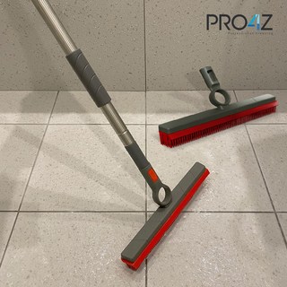 프로4z 만능 고무 빗자루브러쉬 1+1 (봉포함), 단품