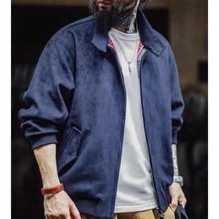 남성 해링턴 G9 자켓 카고 아메리칸 빈티지 스웨이드 메일라드 빈티지 하프 코트 가을 겨울 G9 HARRINGTON JACKET FXTH2407052