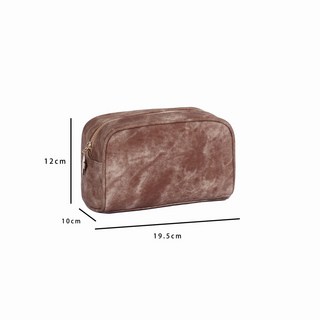 羊巴紋化妝包 大容量高級感旅行便攜洗漱包化妝品收納包
