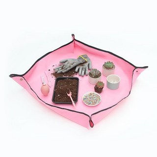 바닥 매트 가정용 화분 원예용 분갈이 테라리움 홈가드닝 방수 S, 1개