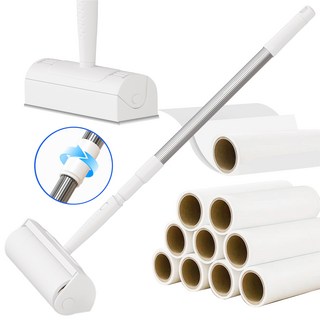 쉬리브 강력 사선컷팅스탠드형 테이프클리너 +3단 핸들+독립 방진 커버 1개 + 리필 9개, 1세트