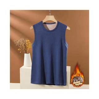 羊駝絨圓領保暖背心 德絨內衣 透氣排汗男內衣 純色坎肩 秋冬輕薄雙面絨打底衫
