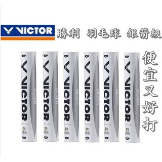 VICTOR 勝利 羽球 SILVER 羽毛球 銀箭級 B-08 練習球 12入, 1個