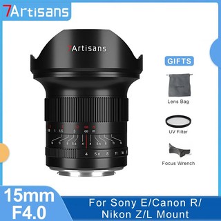 카메라 렌즈 광각 풀 프레임 니콘 Z Z50 소니 E FX3 캐논 RF EOSR EOS R5 라이카 시그마 L sl용 7 Artisans 15mm F4, 1.Nikon Z