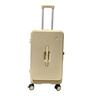 前開口胖胖行李箱 多功能 杯架 掛鉤 充電接口 手機支架