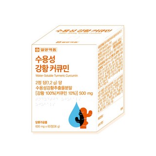일양약품 수용성 강황 커큐민 영양제 추천 인도산 폴리페놀, 1개, 60정