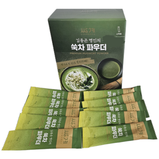 쌍계 김동곤 명인의 쑥차 파우더 스틱형 쑥차라떼 맛보기 PREMIUM MUGWORT POWDER, 4세트, 10개입, 15g