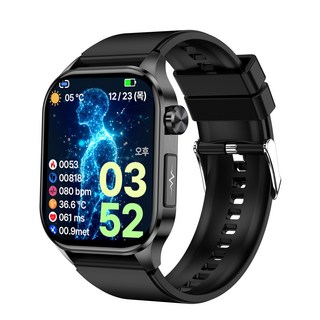 액션맨 글루코워치 ET 건강데이터 스마트워치, 블루투스, 5.13cm, 블랙실리콘