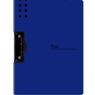 廣博飛茲 A4 橫式折頁板夾 高質感加厚硬文件夾 試卷夾學生專用 抄寫板墊板夾 菜單票據夾 資料夾強力夾 檔案文件歸檔, 1個, 深藍色