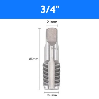1/2/5개 HSS 테이퍼 파이프 탭 세트 - 금속 나사 절삭 청소 및 작업용 NPT G1/8 1/4 3/8 3/4 사이즈, 03 5Pcs, 04 3I4