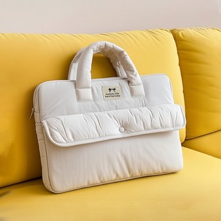 나즐 카줌 노트북 파우치 맥북 삼성 갤럭시북 엘지그램 태블릿 가방, 아이보리, 1개